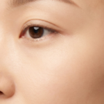 Close up image of a lady's eye, show casing improvements in reduction of fine lines near eyes
